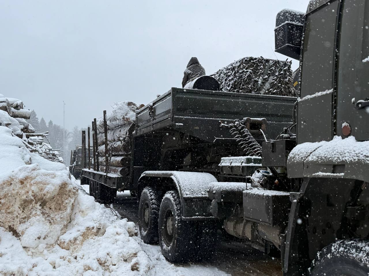 Продолжается реализация проекта по обеспечению лесоматериалом подразделения Министерства Обороны РФ