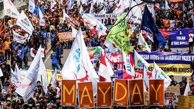 Митинг 1 мая в Индонезии